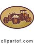 Vector Clip Art of Retro Road Grader Machine Logo by Patrimonio