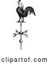 Vector Clip Art of Retro Rooster Weathervane by Prawny Vintage