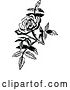 Vector Clip Art of Retro Rose Blossom Design Element by Prawny Vintage