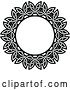 Vector Clip Art of Retro Round Lace Frame Design 13 by Vector Tradition SM