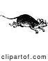 Vector Clip Art of Retro Running Mouse by Prawny Vintage