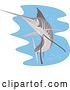 Vector Clip Art of Retro Sailfish 8 by Patrimonio