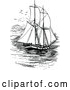 Vector Clip Art of Retro Sailing Ship by Prawny Vintage