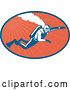 Vector Clip Art of Retro Scuba Diver Logo - 2 by Patrimonio