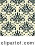 Vector Clip Art of Retro Seamless Background Pattern of Floral by Vector Tradition SM