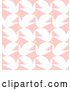 Vector Clip Art of Retro Seamless Background Pattern of White Peace Doves and Stars on Pink by Elena