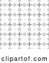 Vector Clip Art of Retro Seamless Grayscale Pattern Background of Crosses and Circles by Dero