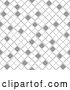 Vector Clip Art of Retro Seamless Grayscale Pattern Background of Diamonds or Tiles by Dero