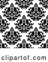 Vector Clip Art of Retro Seamless Pattern Background of Floral Damask 2 by Vector Tradition SM