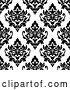 Vector Clip Art of Retro Seamless Pattern Background of Floral Damask 5 by Vector Tradition SM