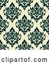 Vector Clip Art of Retro Seamless Pattern Background of Floral Damask by Vector Tradition SM