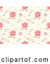 Vector Clip Art of Retro Seamless Pink Carnation Background Pattern by BNP Design Studio