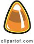 Vector Clip Art of Retro Single Piece of Candy Corn by Andy Nortnik
