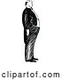 Vector Clip Art of Retro Snobbish Butler by Prawny Vintage