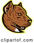 Vector Clip Art of Retro Spanish Bulldog Alano Espanol Dog Mascot by Patrimonio