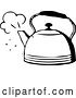 Vector Clip Art of Retro Steaming Tea Pot by BestVector