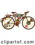 Vector Clip Art of Retro Steampunk Bicycle with Gears by BNP Design Studio