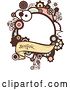 Vector Clip Art of Retro Steampunk Frame with a Banner and Text by BNP Design Studio