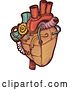 Vector Clip Art of Retro Steampunk Human Heart by BNP Design Studio