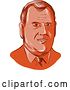 Vector Clip Art of Retro Styled Face of Chris Christie, 2016 Presidential Candidate by Patrimonio