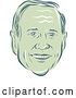 Vector Clip Art of Retro Styled Face of Martin O'Malley, 2016 Presidential Candidate by Patrimonio