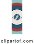 Vector Clip Art of Retro Styled Vertical Foot Banner by Vector Tradition SM