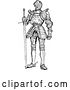 Vector Clip Art of Retro Suit of Armour by Prawny Vintage