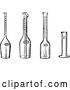 Vector Clip Art of Retro Test and Measuring Bottles by Prawny Vintage