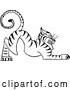 Vector Clip Art of Retro Tiger by Prawny Vintage