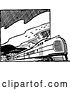 Vector Clip Art of Retro Train 3 by BestVector