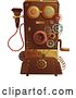 Vector Clip Art of Retro Victorian Steampunk Telephone by BNP Design Studio