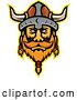 Vector Clip Art of Retro Viking Warrior Mascot by Patrimonio