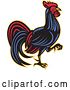 Vector Clip Art of Retro Walking Rooster Logo by Patrimonio