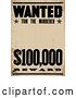 Vector Clip Art of Retro Wanted Tom the Murderer Poster by BestVector