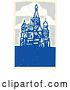 Vector Clip Art of Retro Woodcut of Kremlin in Moscow by Xunantunich