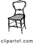 Vector Clip Art of Retro Wooden Chair by Prawny Vintage