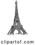 Vector Clip Art of Styled Eiffel Tower by BestVector
