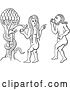 Vector Clip Art of Temptation of Adam and Eve by Prawny Vintage