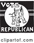 Vector Clip Art of Vote Republican Elephant by BestVector